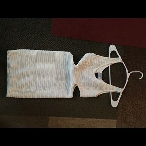 Sexy white party dress.